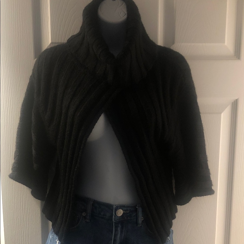 bebe Black Cowl Neck Sweater
